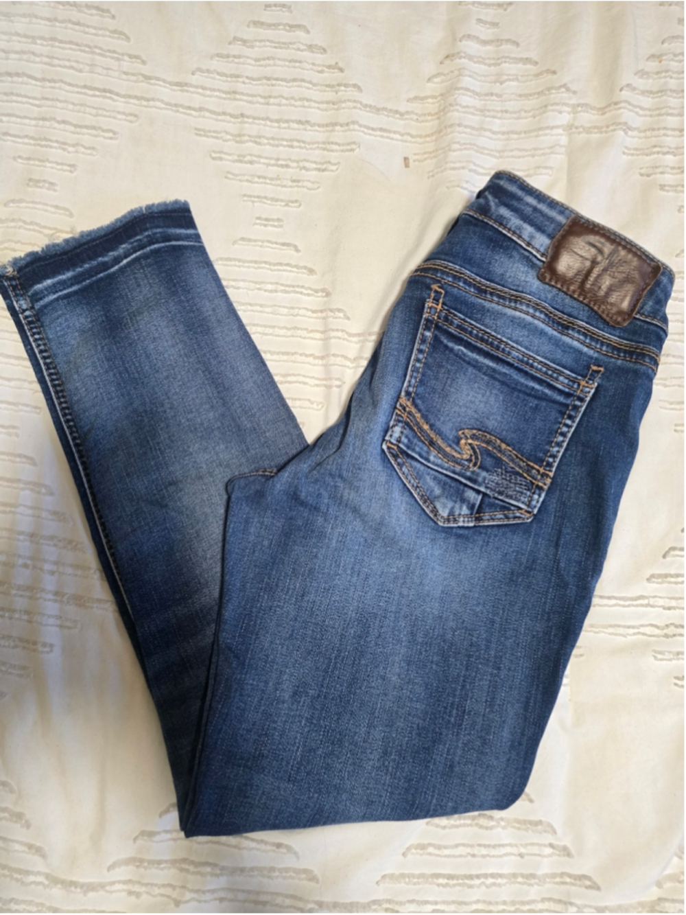 Silver Jeans Suki Mid Rise Ankle Skinny Jeans Women Size 26x26